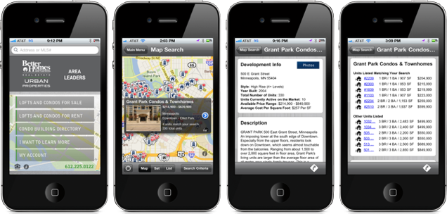 Better Homes and Gardens Area Leaders, Urban Properties (Minnesota Lofts and Condos) Screen Shots