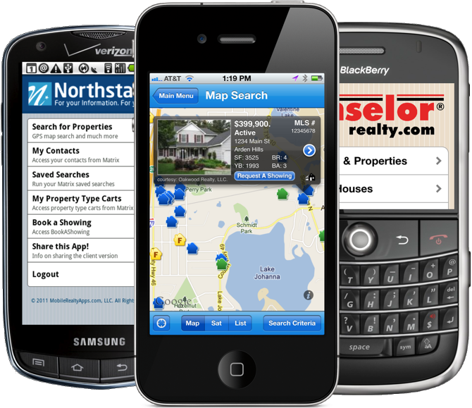 iPhone, Android, and BlackBerry Real Estate Apps iPhone, Android, and BlackBerry Real Estate Apps